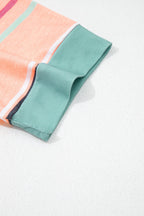 Stripe Short Sleeve Crew Neck T-Shirt