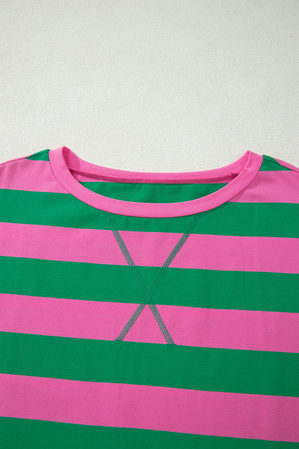 Stripe Dolman Tee & Drawstring Skort Athletic Set