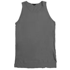 Men's Grey Sleeveless Basic Tank T-Shirt