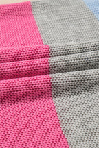 Stripe Colorblock V-Neck Sweater T-Shirt