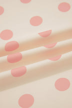Polka Dot Patch Pocket Wide Leg Pants