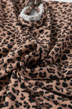 Leopard Loose Tee & Drawstring Waist Pants Set