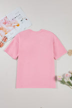 Bow Applique Short Sleeve T-Shirt