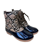 Womens Lace Up Rain Boots in 2 Color Options - VacationGrabs