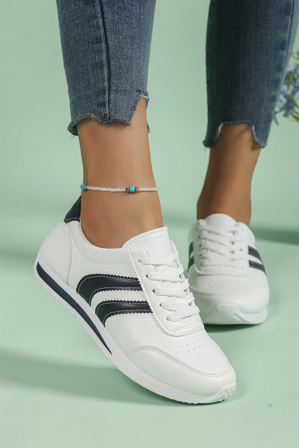Isabella Lace Up Flat Shoes