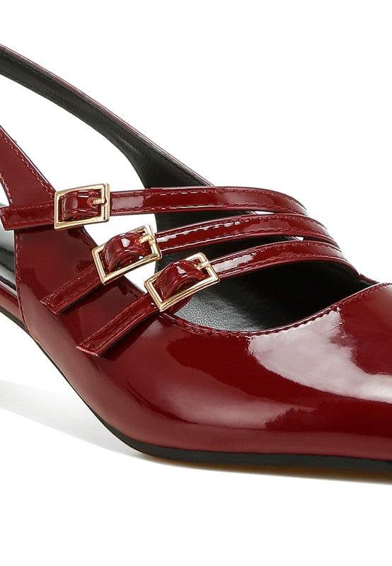 Kanebei Triple Strap Slingback Sandals - VacationGrabs