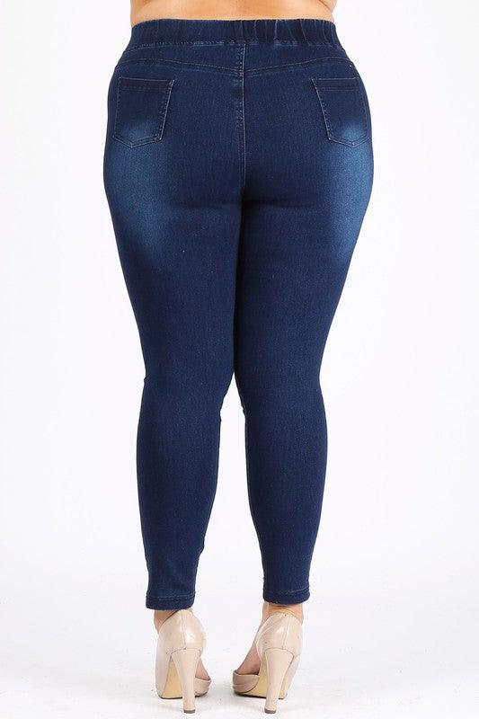 Women's Pants 4X5X-5X6X Plus Jeggings Denim Pants