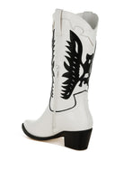 Women's Shoes - BootsThistle Winged Patchwork Cowboy Boots - VacationGrabs