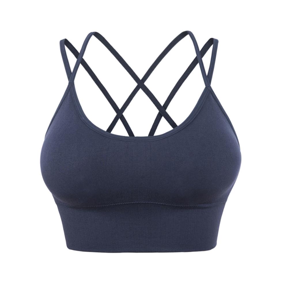 Sport Bras Padded Cross Cropped Bras for Yoga Fitness
