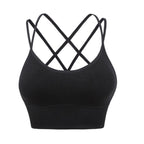 Sport Bras Padded Cross Cropped Bras for Yoga Fitness