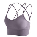Sport Bras Padded Cross Cropped Bras for Yoga Fitness