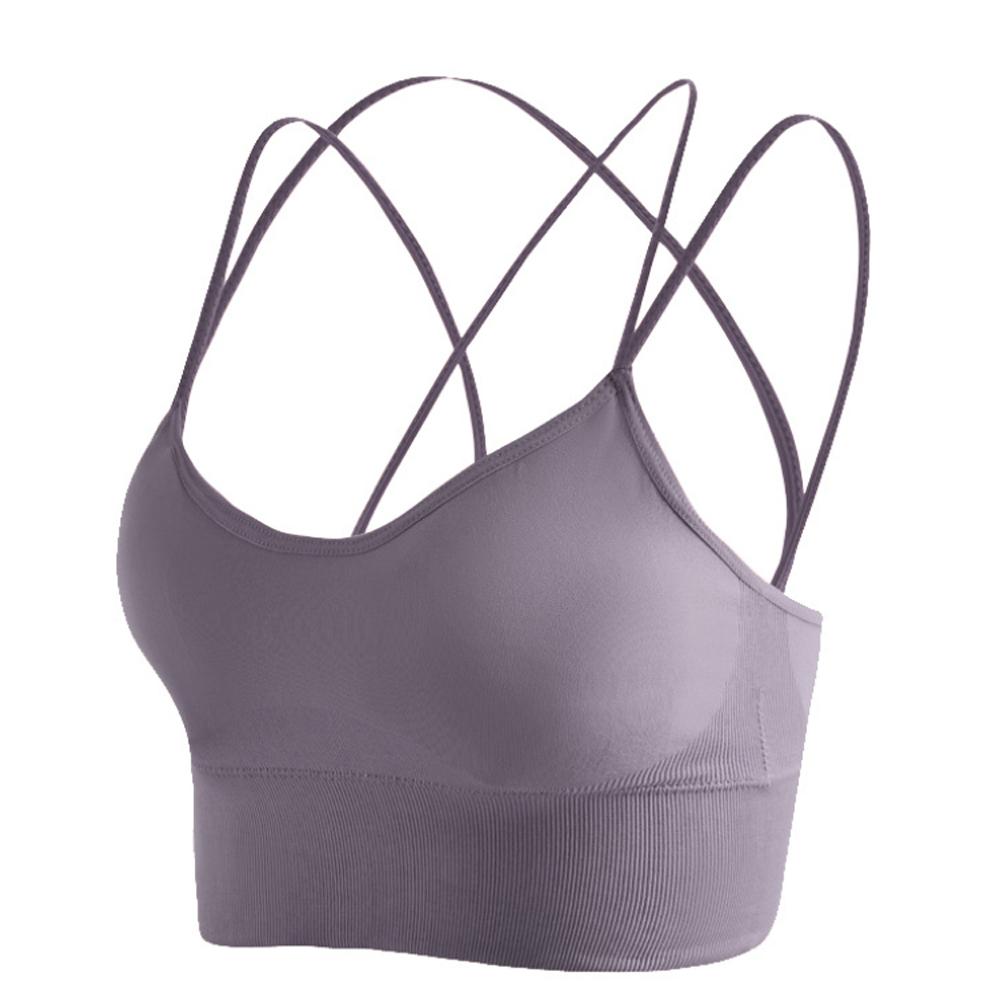 Sport Bras Padded Cross Cropped Bras for Yoga Fitness