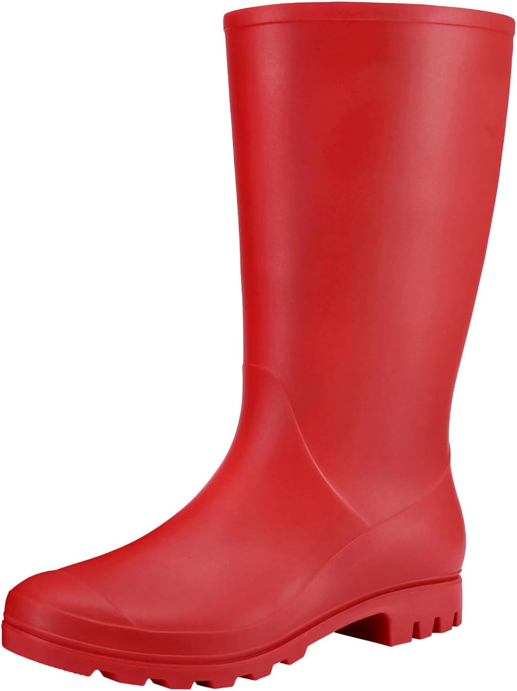 Women's Tall Waterproof Rubber Rain Boots, Knee High