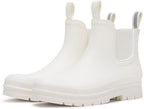 Women's Waterproof Chelsea Rain Boots, Short Ankle Style