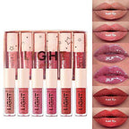 6PCS Hydrating Lip Gloss Neutral Nude Nourishing Glossy - VacationGrabs