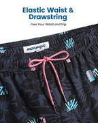 Mens Swim Trunks Compression Liner Quick Dry Zipper Pockets - VacationGrabs