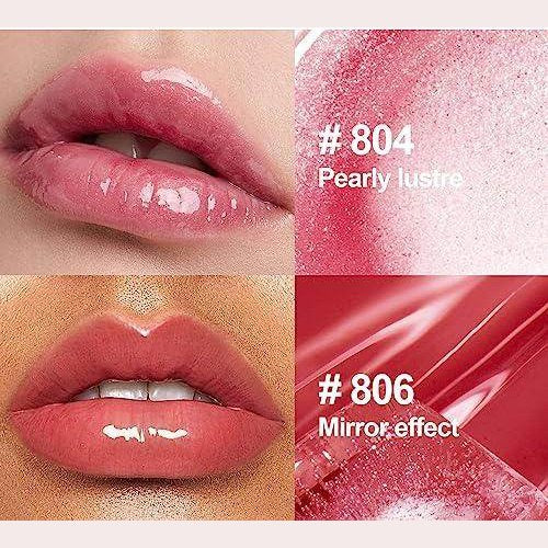 6PCS Hydrating Lip Gloss Neutral Nude Nourishing Glossy - VacationGrabs