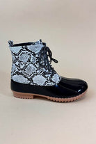 Womens Lace Up Rain Boots in 2 Color Options - VacationGrabs