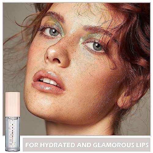 6PCS Hydrating Lip Gloss Neutral Nude Nourishing Glossy - VacationGrabs