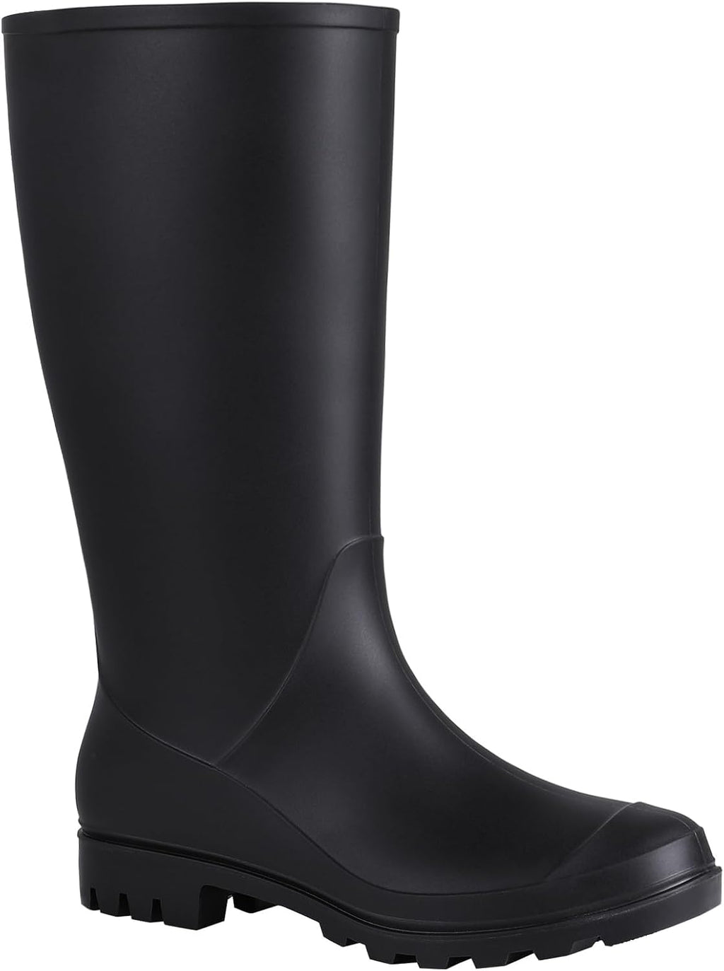 Women's Tall Waterproof Rubber Rain Boots, Knee High