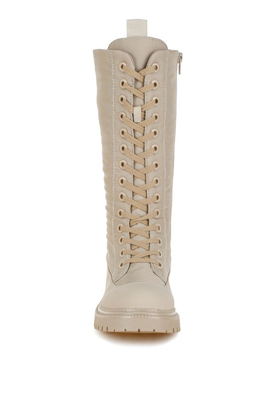 Women's Shoes - BootsArgi Anti-Skid Lace-Up Combat Boots - VacationGrabs