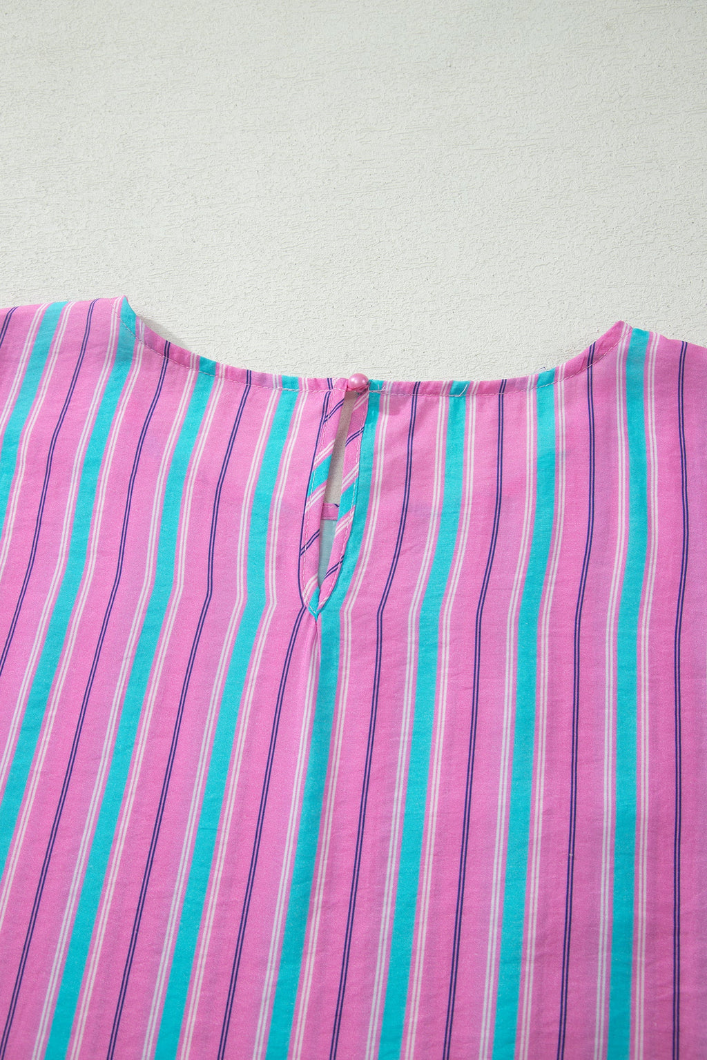 Stripe Dolman Short Sleeve Blouse & Short Set