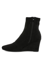 Women's Shoes - BootsYara Microfiber Wedge Sock Boots - VacationGrabs