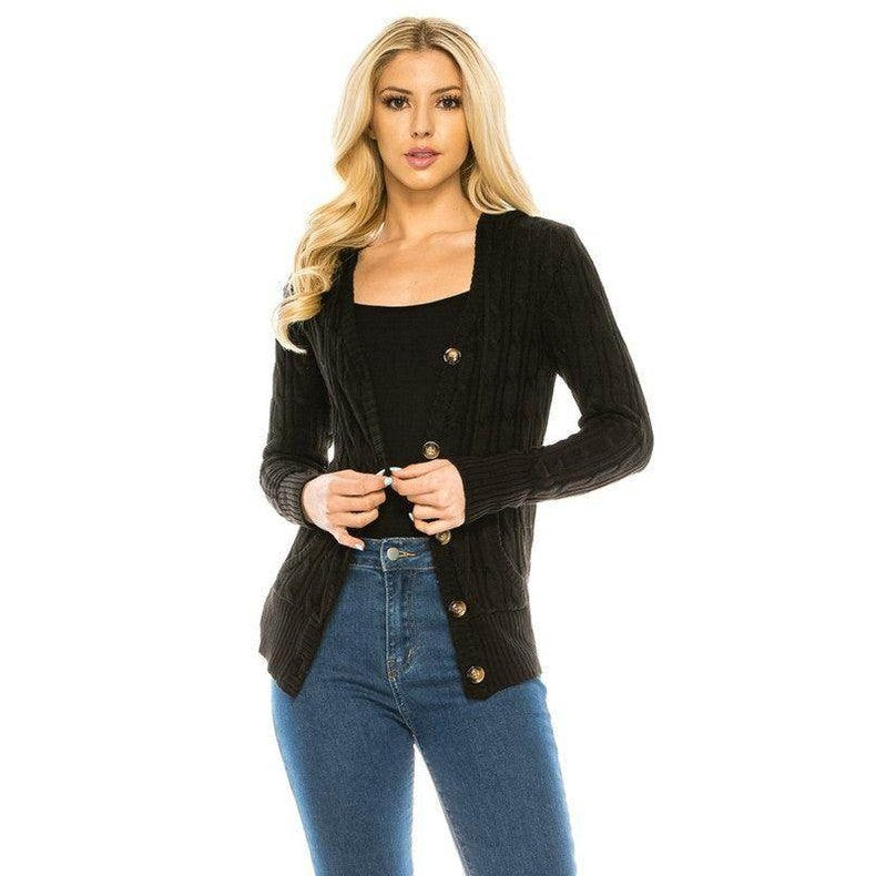 Knit Sweater Button Front - VacationGrabs