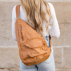 Oversize Canvas Sling Bag