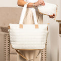Mila Quilted Traveler Tote with Mini Clutch