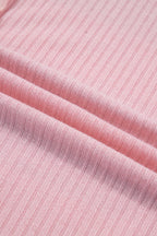 Stripe Exposed Seam Ribbed Patchwork Oversized Tee