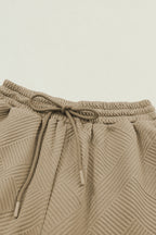 Textured Top and Pants Set