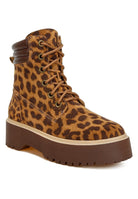 Women's Shoes - BootsUjola High Ankle Leopard Print Suede Boots - VacationGrabs