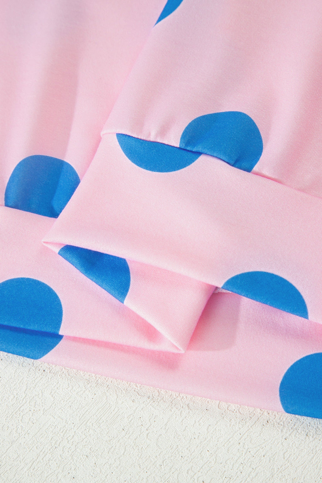 Polka Dot V-Neck Tee & Drawstring Shorts Set