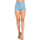 Kim High Rise Short in Light Blue - VacationGrabs