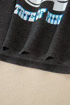 Western Yee Haw State of Mind Fringe Sleeve Tee