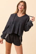 Varsity Stripe Elastic Waist Athleisure Shorts