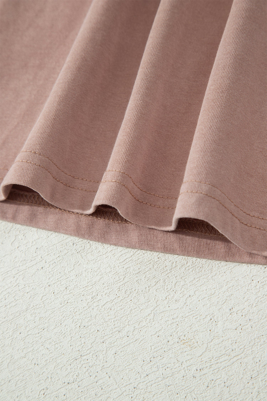 Mineral Wash Scoop Neck Elastic Waist Mini Dress