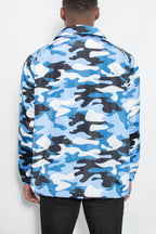 Camo Coach Jacket – Windbreaker with Drawstring Waist