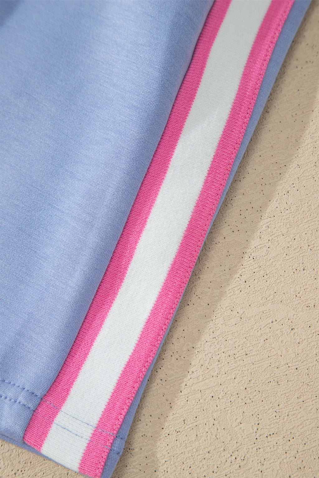 Stripe Trim Polo Tee & Drawstring Skirt Set