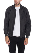 Dimple Bomber Jacket – Regular Fit with Zip Pockets