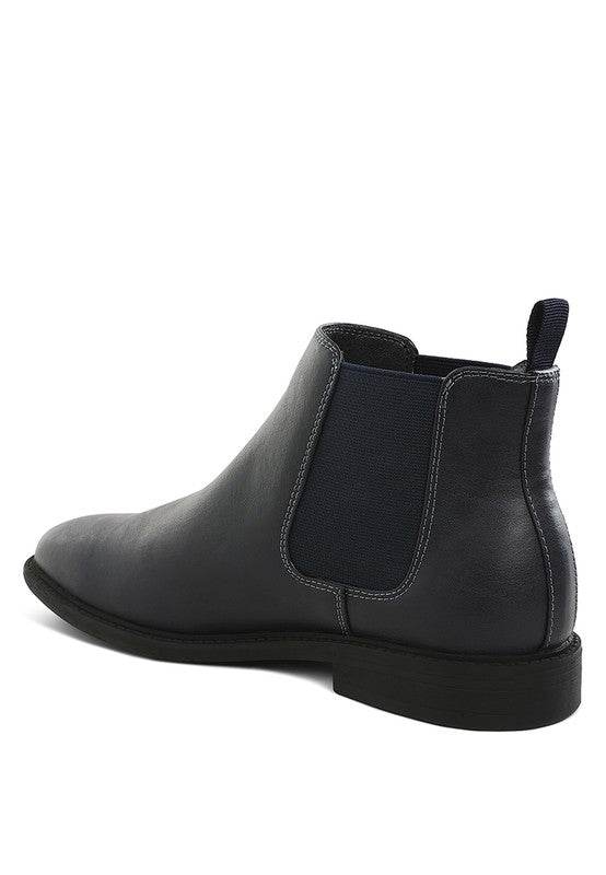 Fraser Men's Faux Leather Chelsea Boots - VacationGrabs