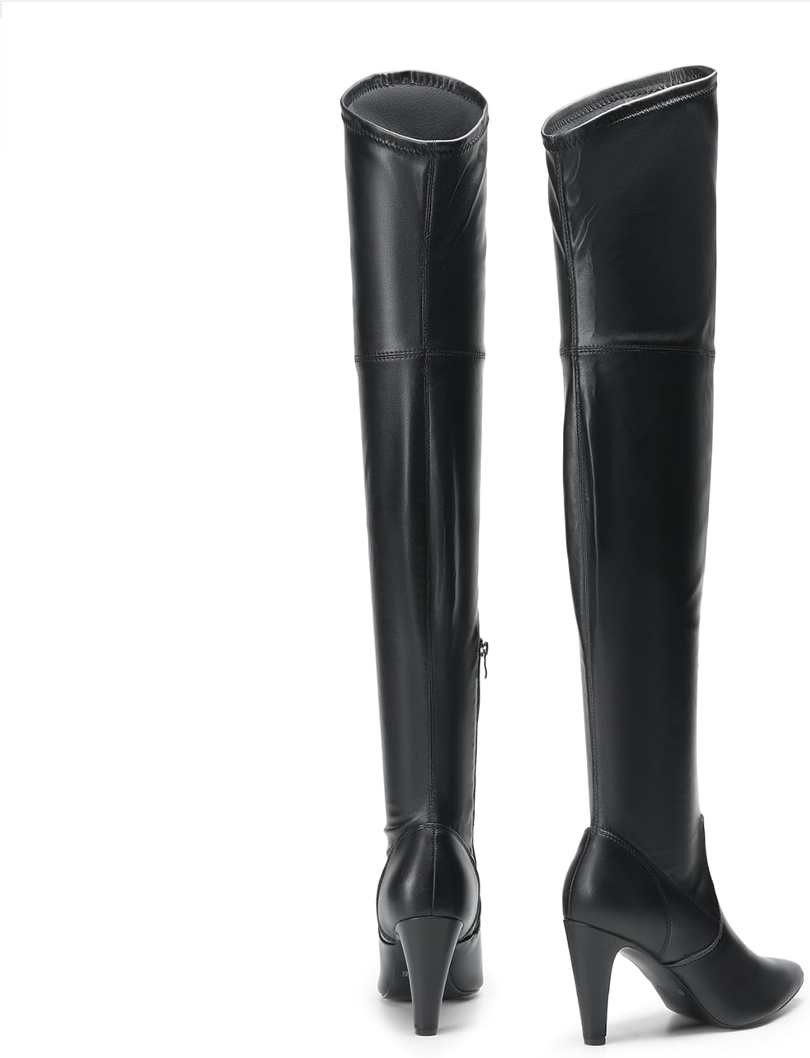 Women's Stretch Over the Knee Boots, 3.7" Heel, Pointed Toe