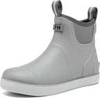 Women's Waterproof Chelsea Deck Boots, Slip-On Rubber Rain Boots