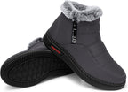 Women's Waterproof Platform Snow Boots, Fleece-Lined Ankle