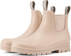 Women's Waterproof Chelsea Rain Boots, Short Ankle Style