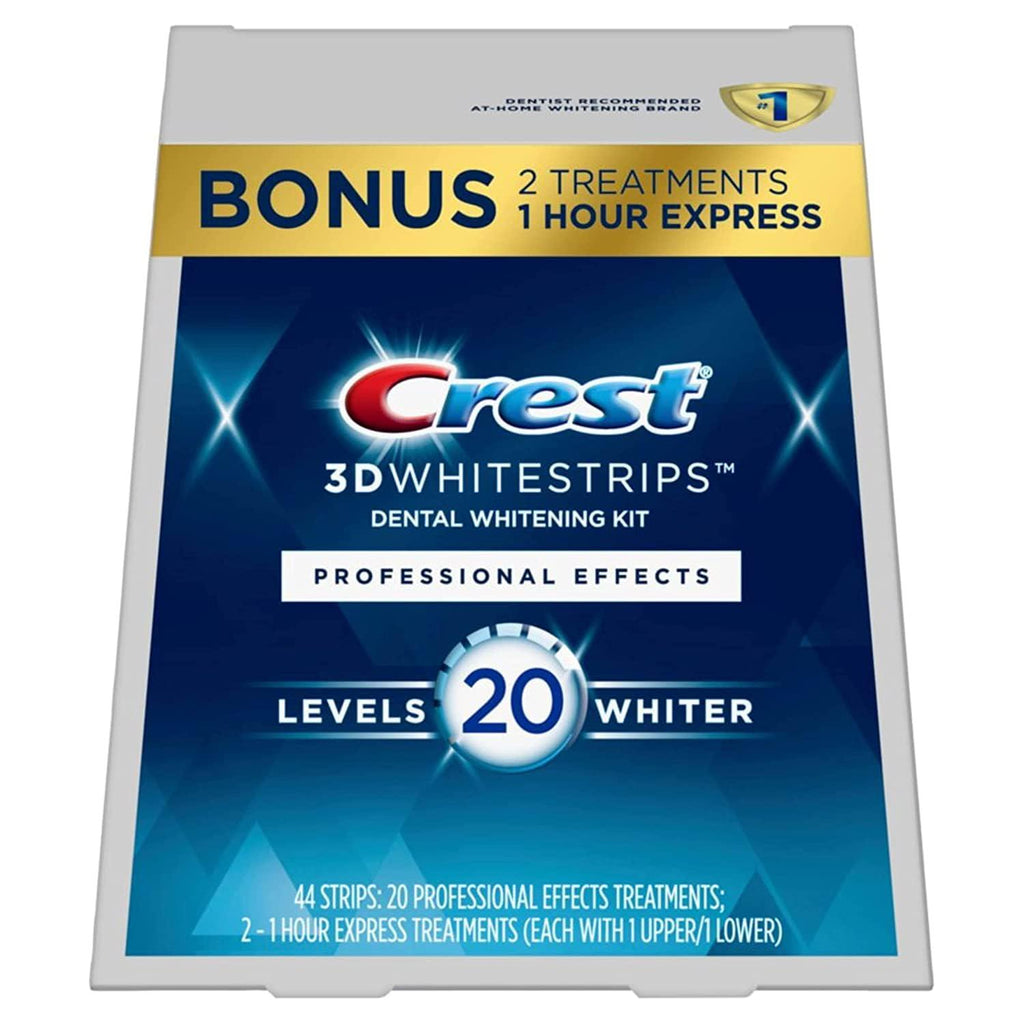Women's Personal Care - Beauty Crest 3D Whitestrips, Professional Effects, Teeth Whitening Strip Kit, 44 Strips (22 Count Pack)