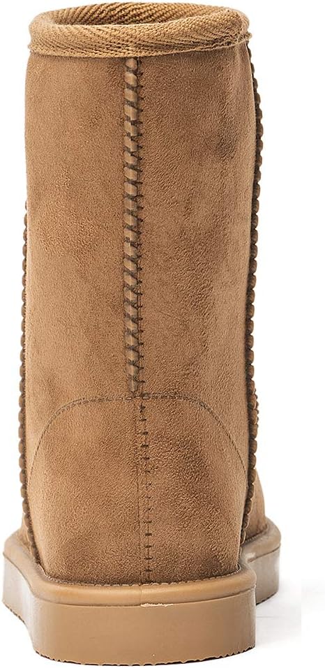 Women's Waterproof Rubber Snow Boots with Non-Slip Sole