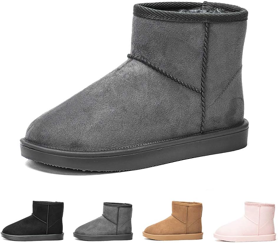 Women's Waterproof Rubber Snow Boots with Non-Slip Sole