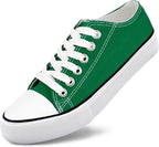 Unisex Low Top Canvas Sneakers with Rubber Toe Cap